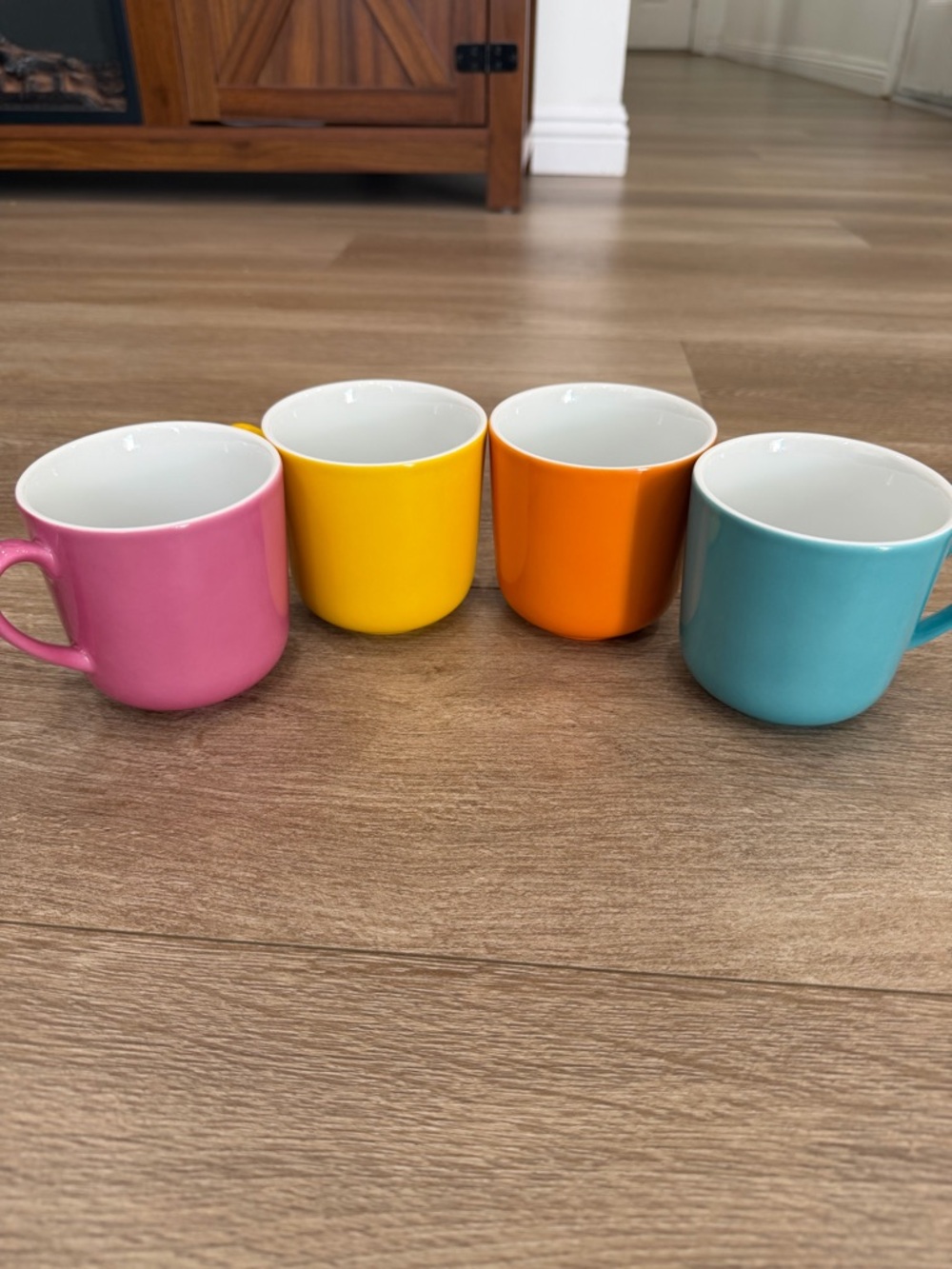 Dibbern Schönwald Germany Colorful Mug Set of 4 Porcelain Coffee Cups Modern - Picture 4 of 12